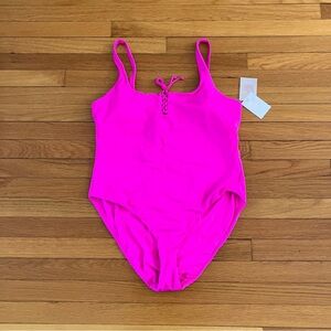Andie New Neon Orchid Hot Pink Summer One Piece Bathing Suit XL Extra Large